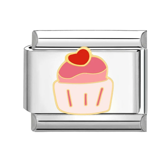 Růžový cupcake