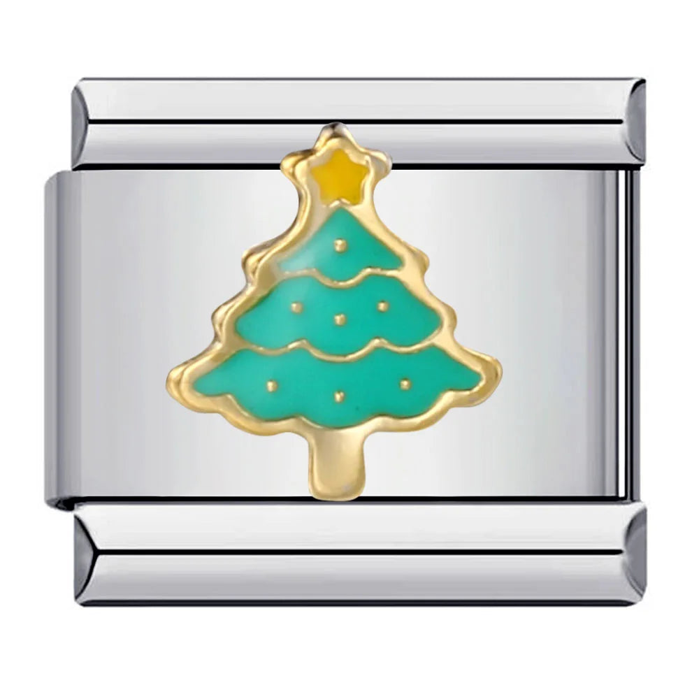 Zelený vánoční strom s hvězdou