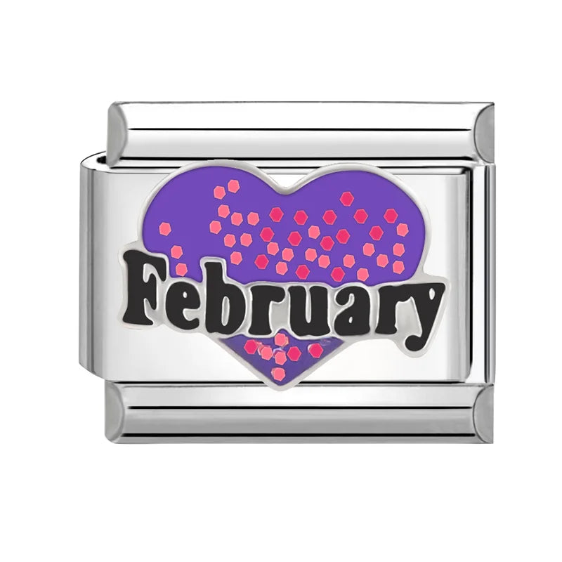 February fialové srdce