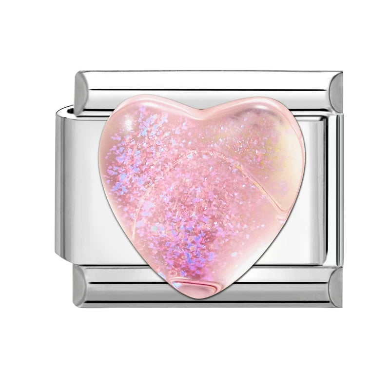 Růžové srdce z kamene