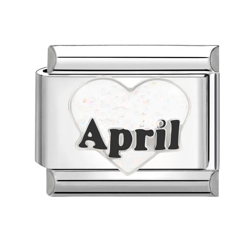 April bílé srdce