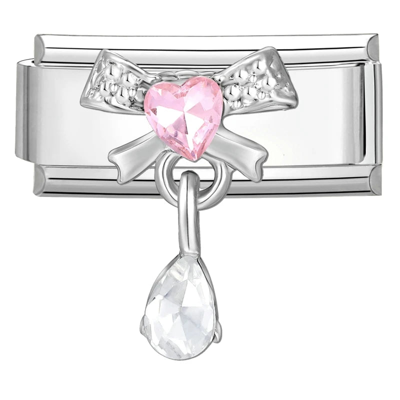 Mašle s visícím bílým gemem