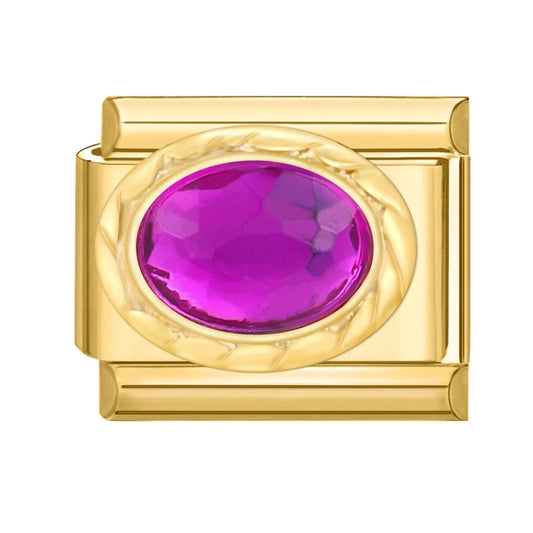 Růžovo fialový gem