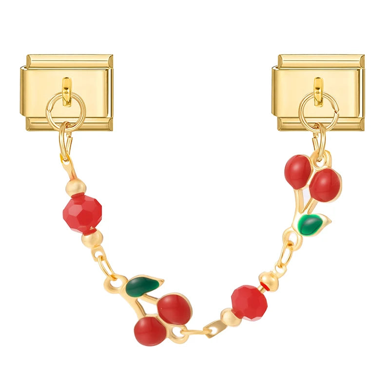 Chain třešně a gem zlatý