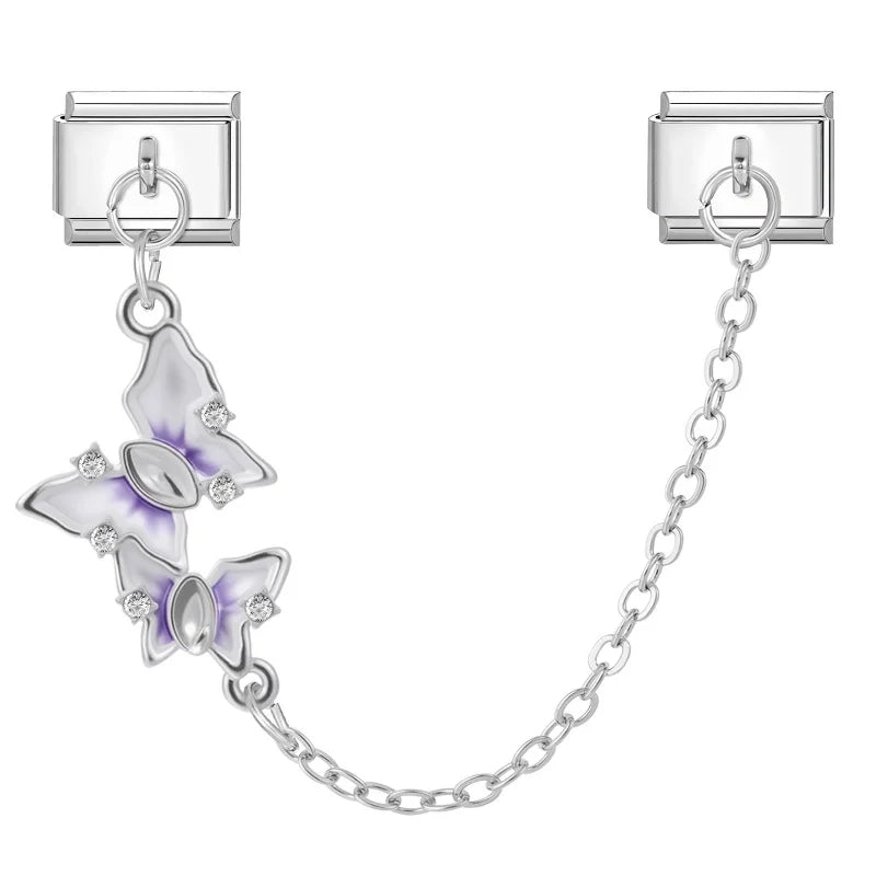 Chain dvojitý motýl fialový