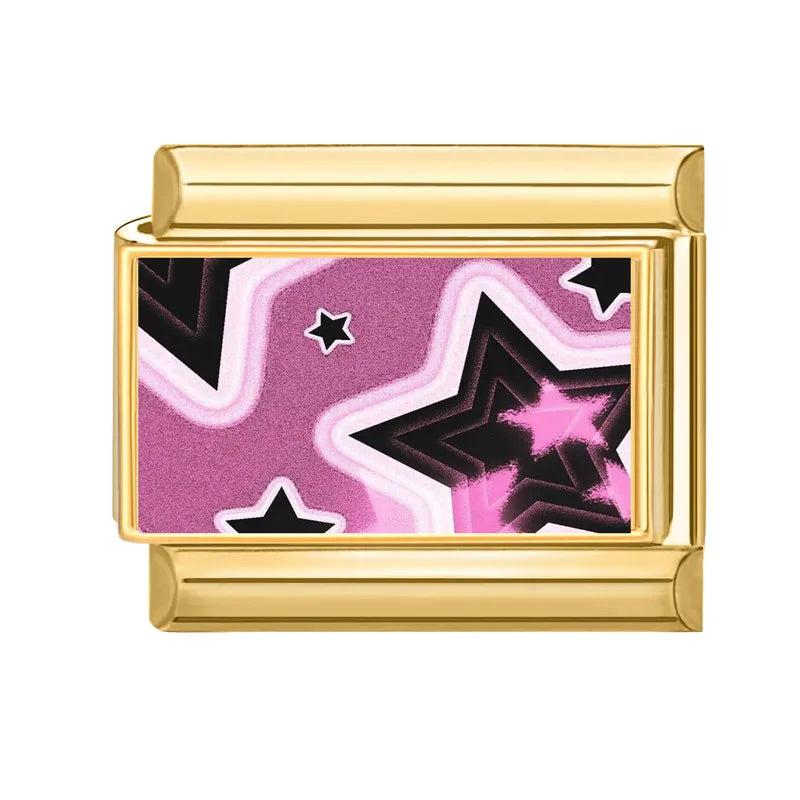 Černé a růžové hvězdy