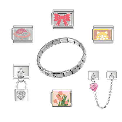 Pink & Silver set