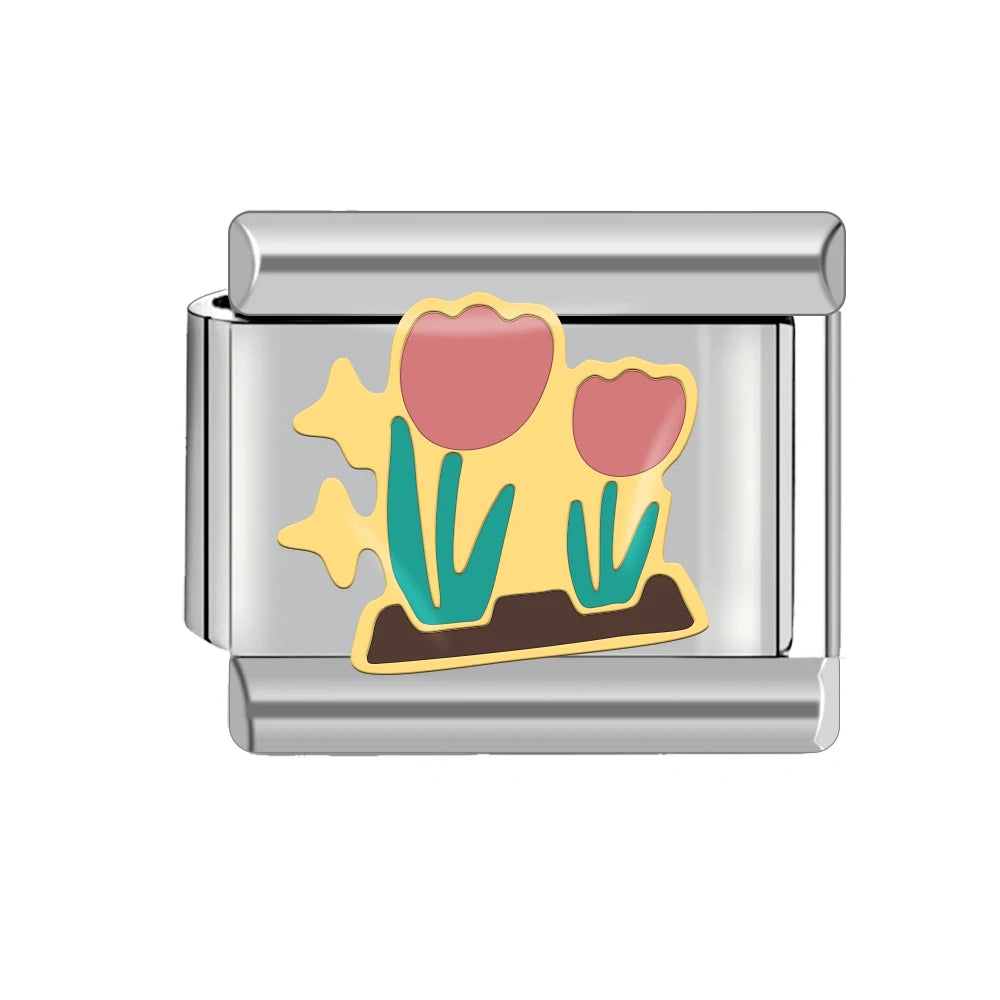 Tulipány s hvězdami