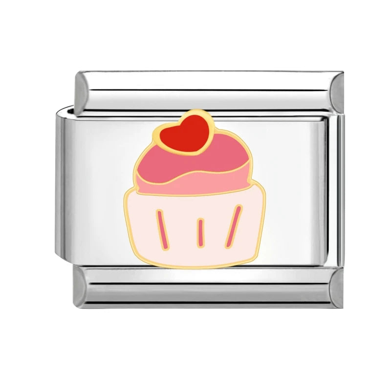 Růžový cupcake