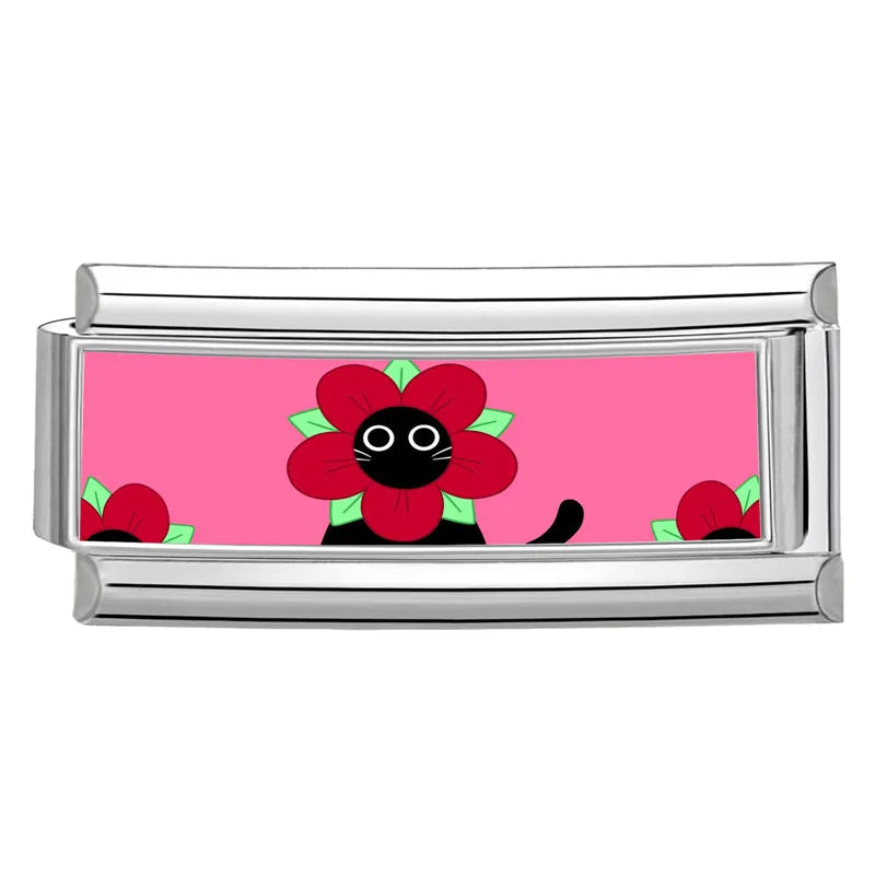 Kočka v kostýmu květiny