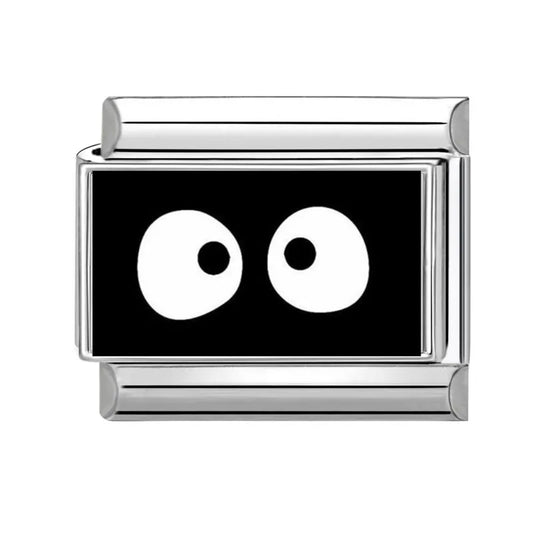 Bílé oči na černém pozadí