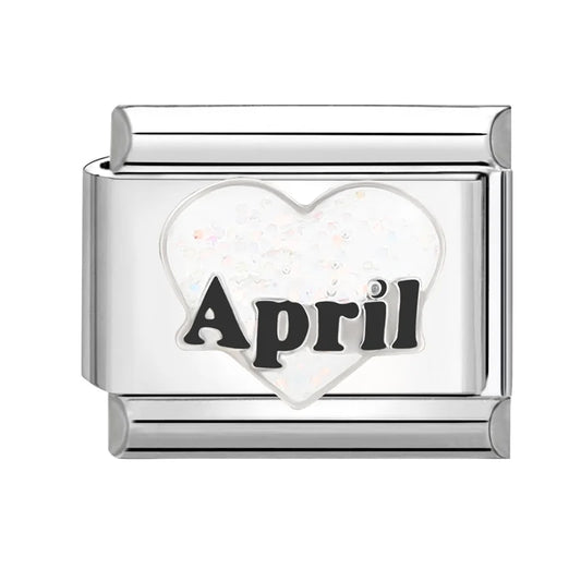 April bílé srdce