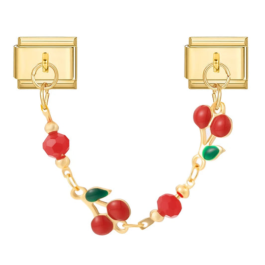 Chain třešně a gem zlatý