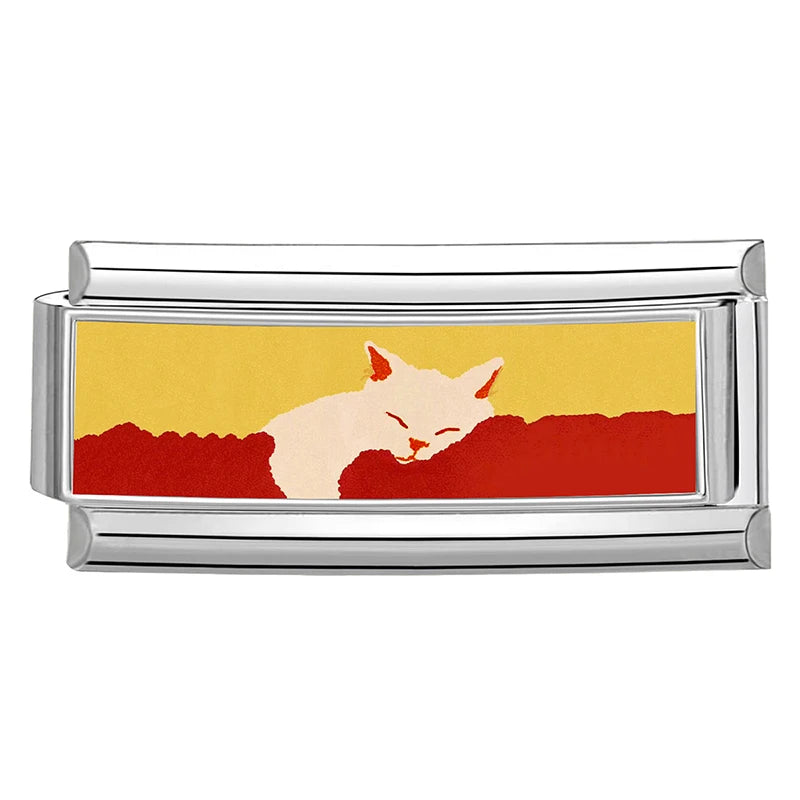 Béžová spící kočka