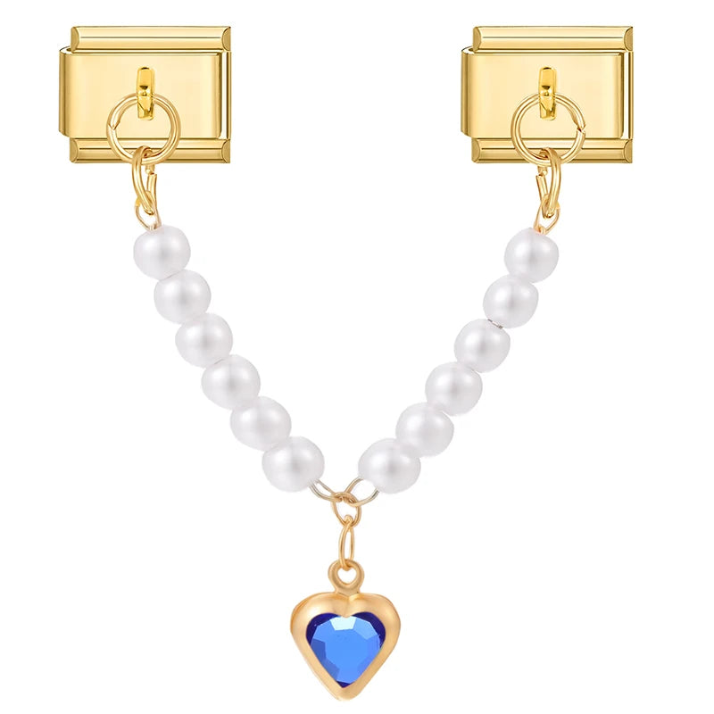 Chain perlový tmavě modrý