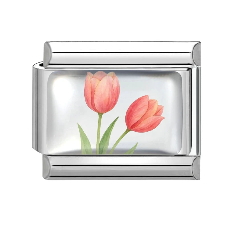 Dva meruňkové tulipány