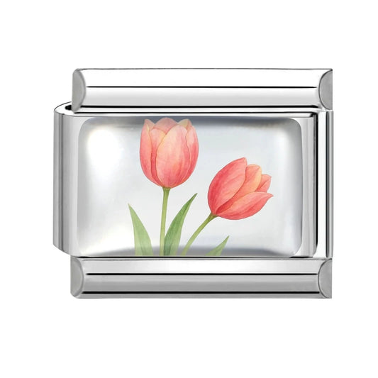 Dva meruňkové tulipány