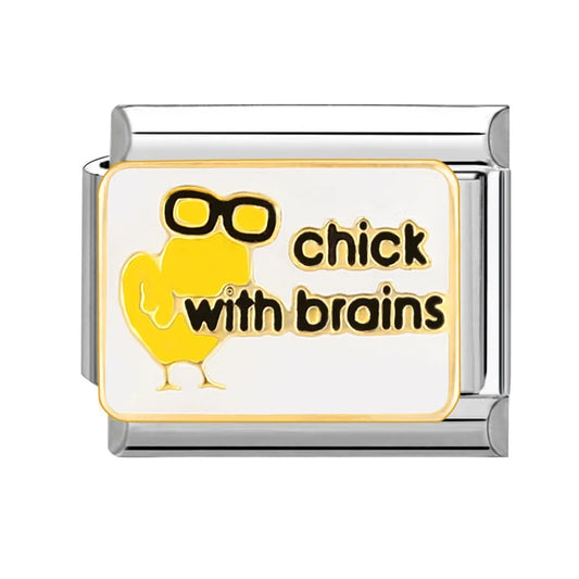 Chick with brains