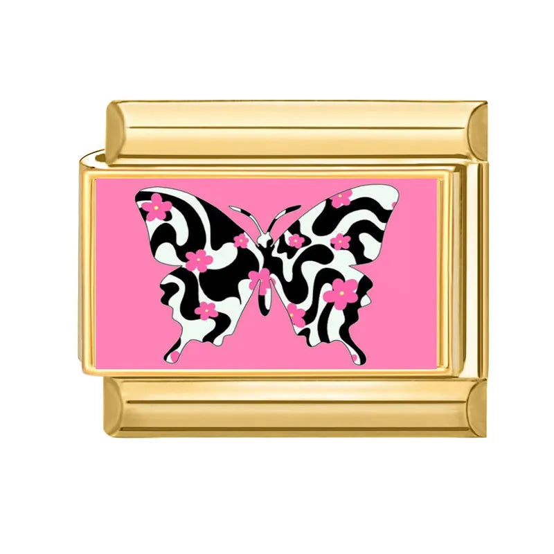 Y2K zebrovaný motýl