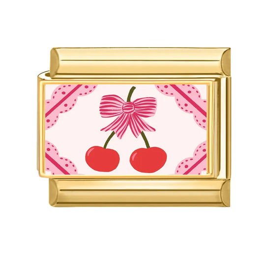 Třešně s mašlí zlaté