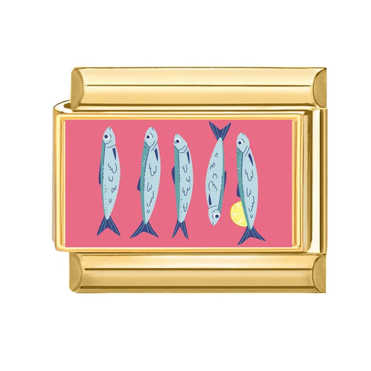 Ryby na růžovém pozadí