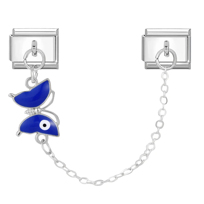 Chain modrý motýl evil eye