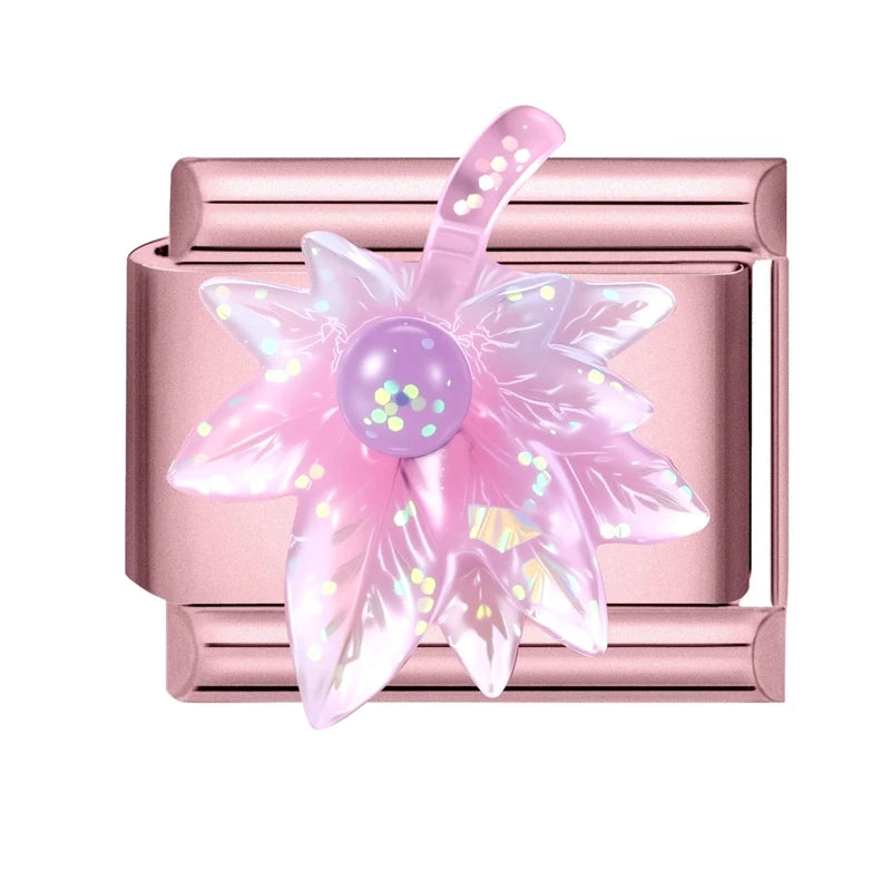 Holografický list řůžový