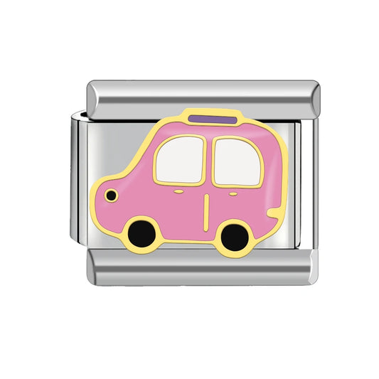 Růžové auto