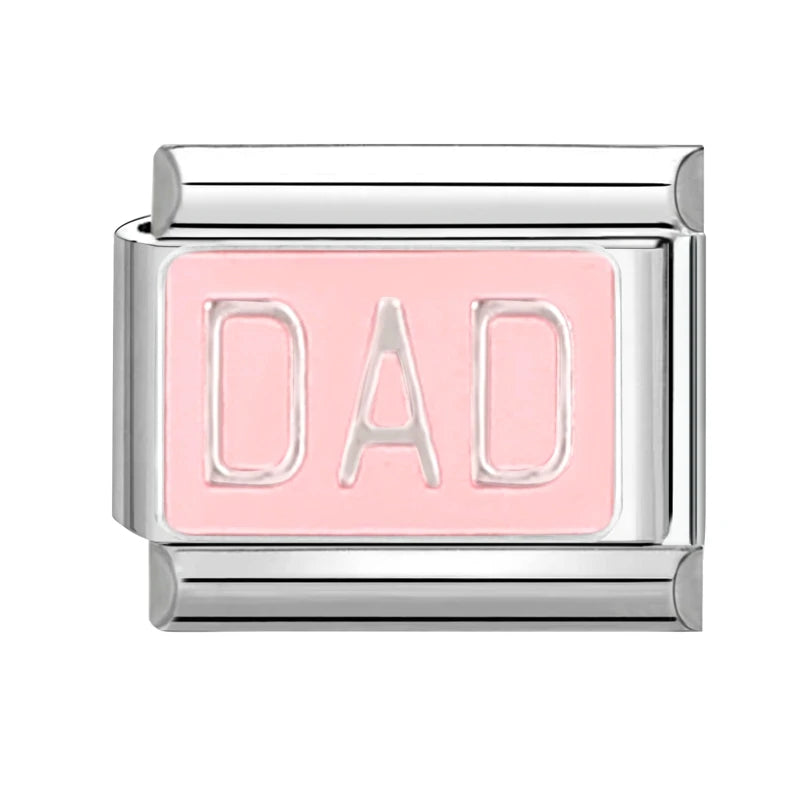 Dad na růžovém podkladu