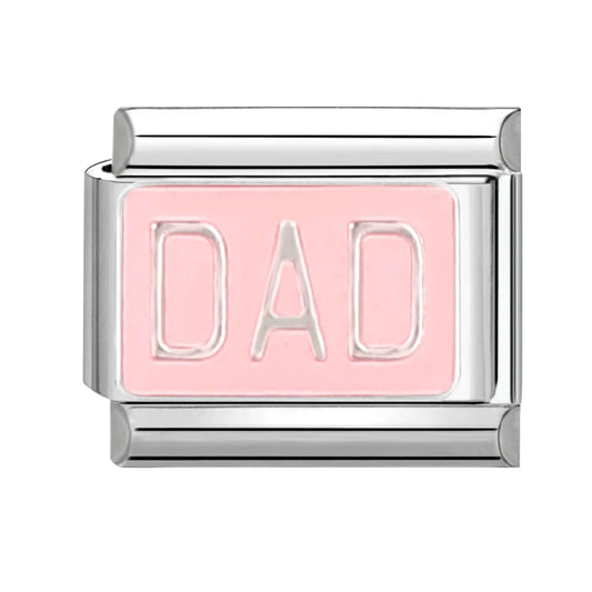 Dad na růžovém podkladu