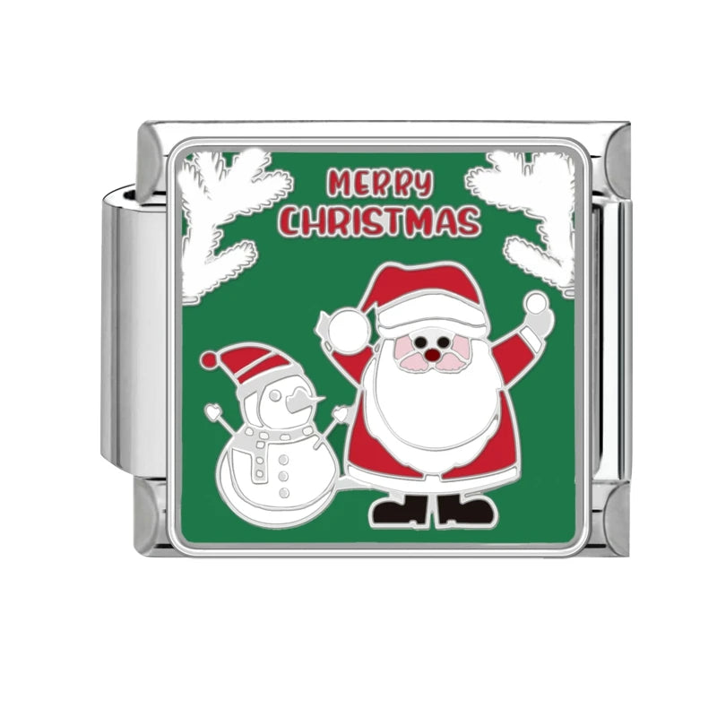 Merry Christmas Santa a sněhulák