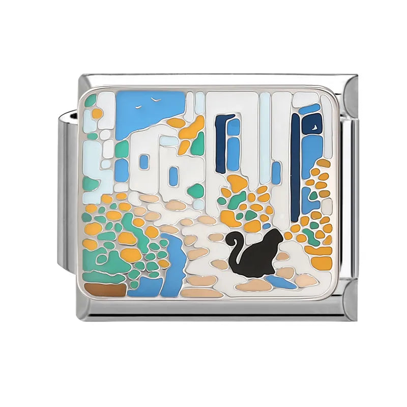 Kočka na Santorini
