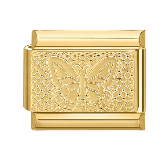 Zlatý motýl se strukturou